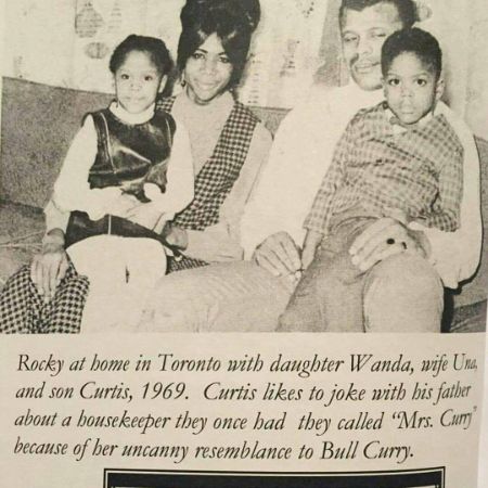 Wanda Bowles was photographed with her parents and brother during her childhood.
